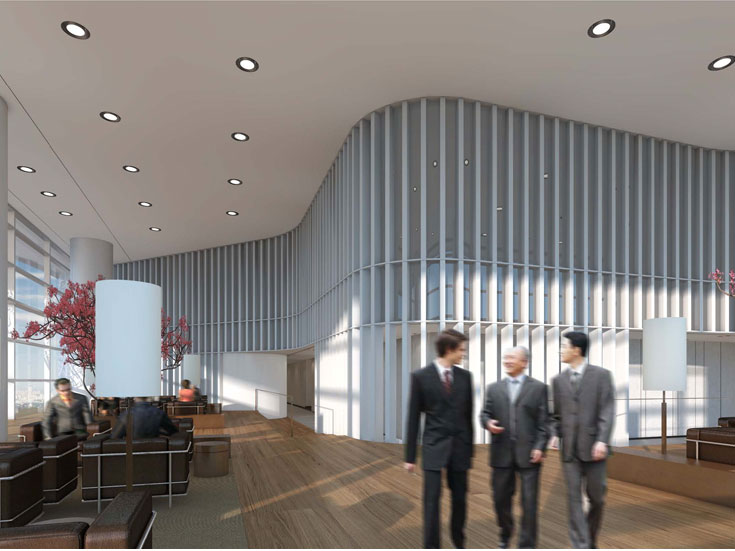 上海綠地廣場(chǎng)大廈寫字樓大廳設(shè)計(jì)-第5張圖片-上海古都建筑設(shè)計(jì)集團(tuán) 上海綠地廣場(chǎng)大廈寫字樓大廳設(shè)計(jì)-第5張圖片-上海古都建筑設(shè)計(jì)集團(tuán)