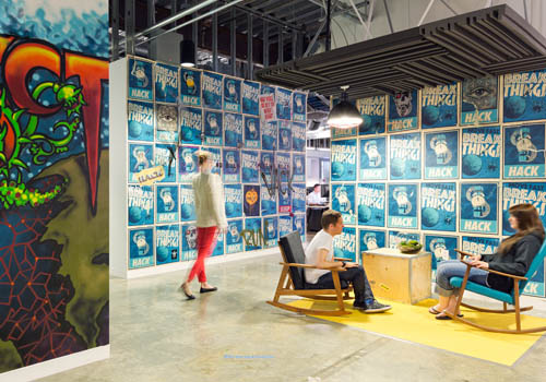 Facebook 總部辦公室裝修設計-第1張圖片-上海古都建筑設計集團