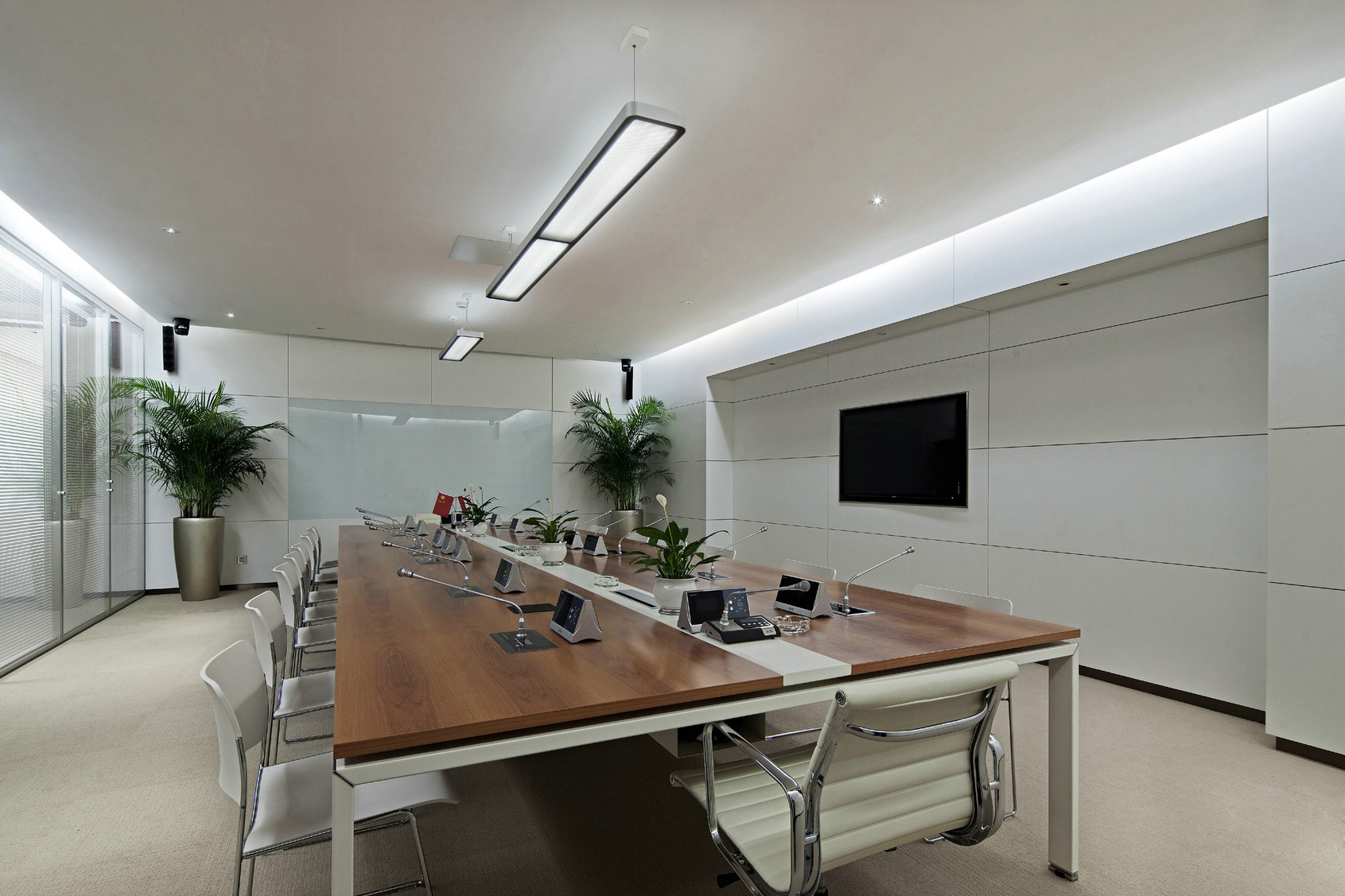 120平化工所會議室裝修設(shè)計(jì)-第4張圖片-上海古都建筑設(shè)計(jì)集團(tuán)