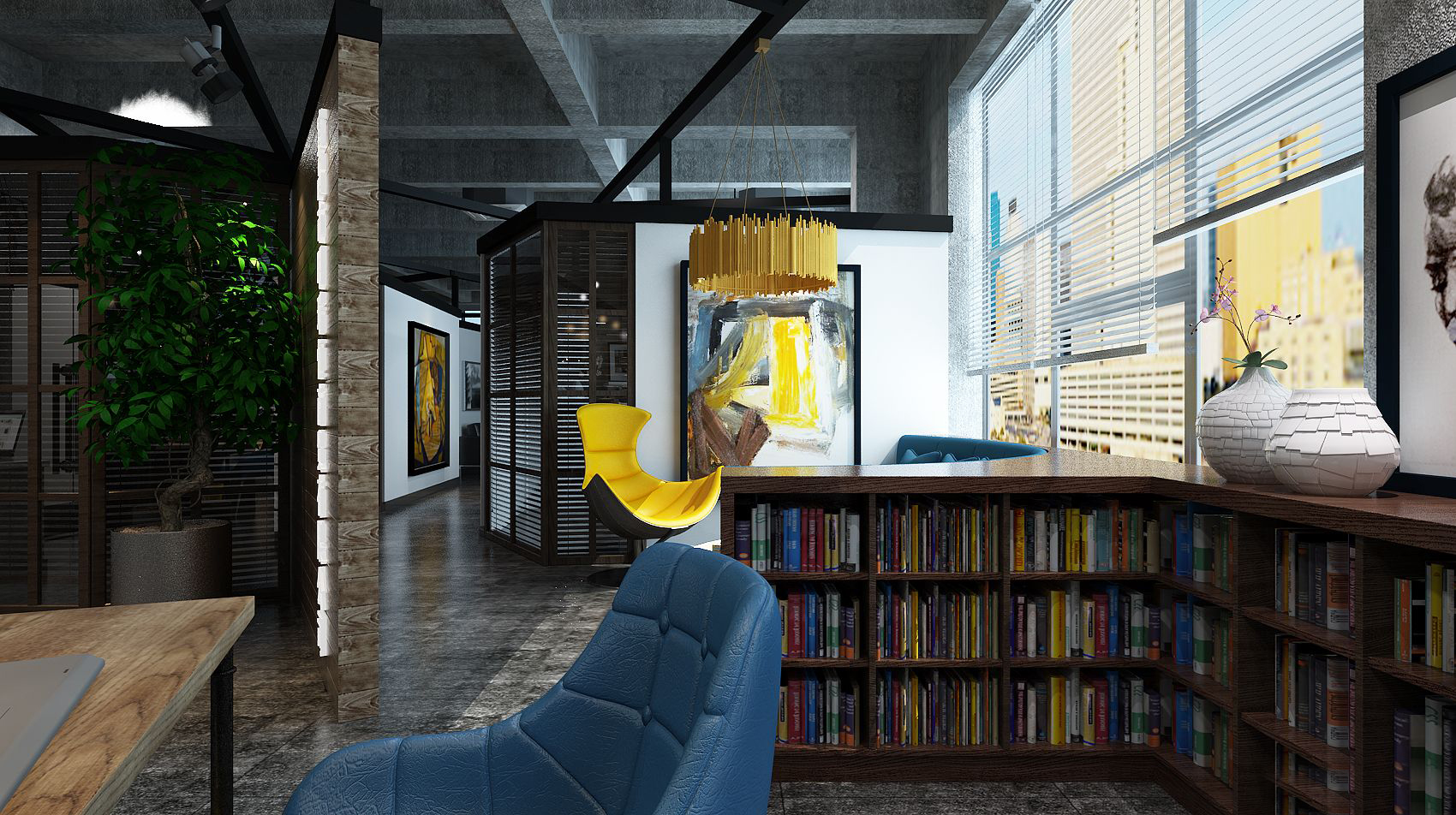 虹口區(qū)清新風(fēng)格辦公室裝修設(shè)計-第3張圖片-上海古都建筑設(shè)計集團