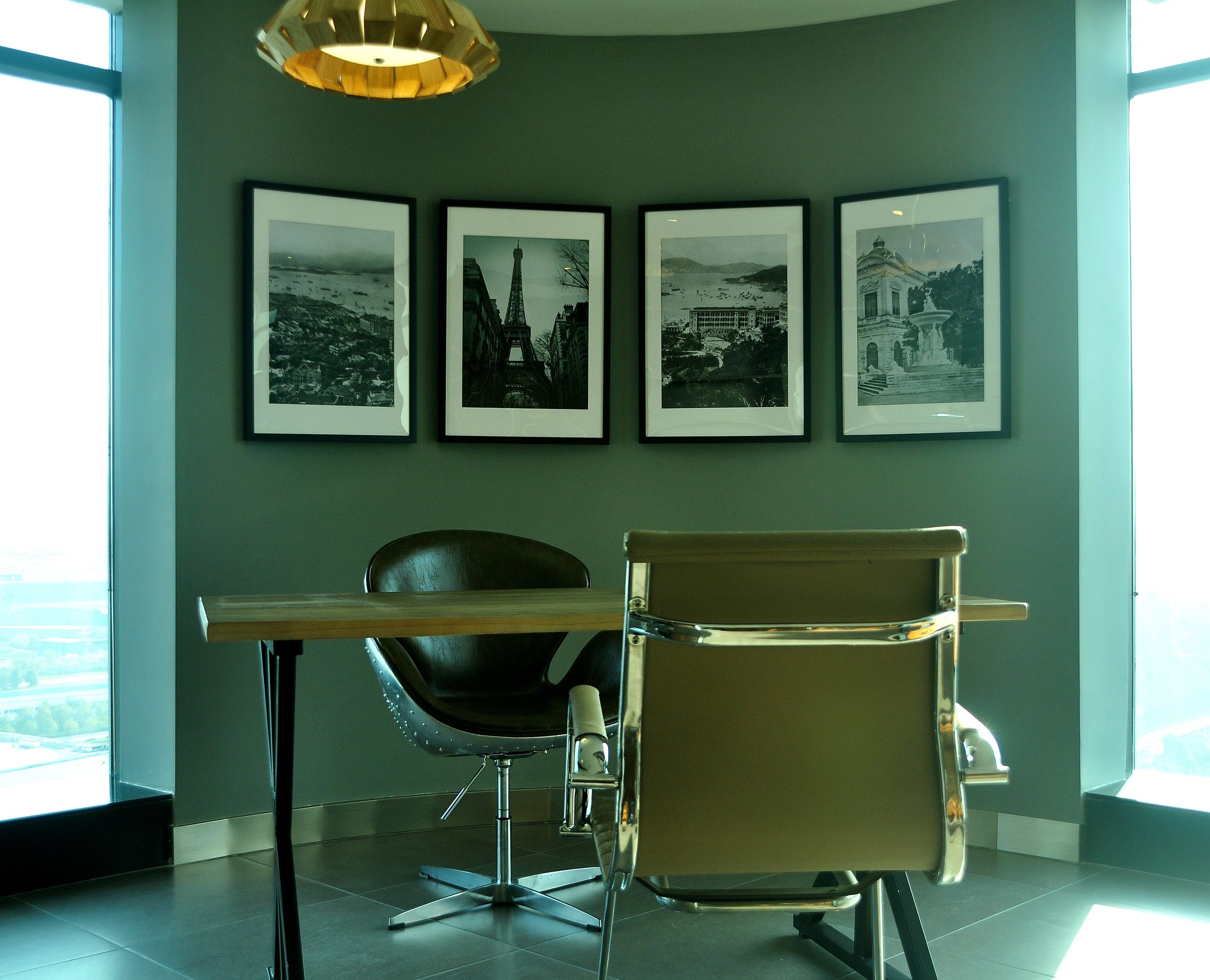 黃昏下簡約風(fēng)格辦公室裝修設(shè)計效果圖-第4張圖片-上海古都建筑設(shè)計集團