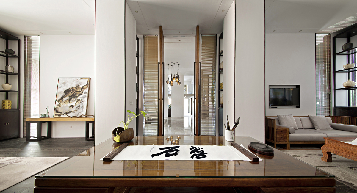 徐匯區(qū)中國風辦公室裝修設(shè)計-第1張圖片-上海古都建筑設(shè)計集團