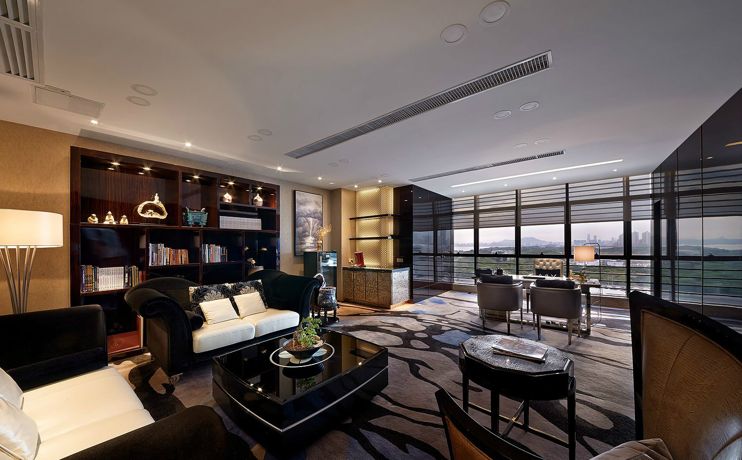 大氣奢華風(fēng)格辦公室裝修設(shè)計-第15張圖片-上海古都建筑設(shè)計集團(tuán)