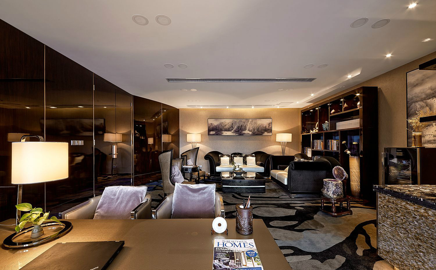 大氣奢華風(fēng)格辦公室裝修設(shè)計-第16張圖片-上海古都建筑設(shè)計集團(tuán)