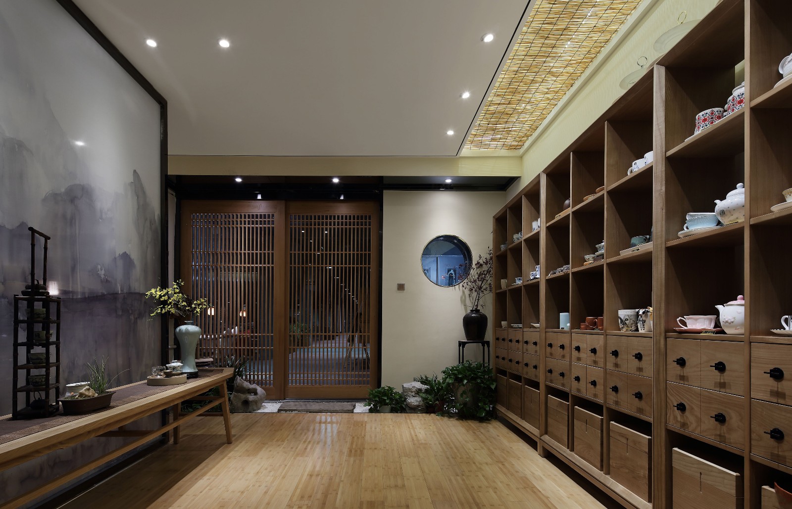 普陀區(qū)120平茶莊裝修設計-第5張圖片-上海古都建筑設計集團