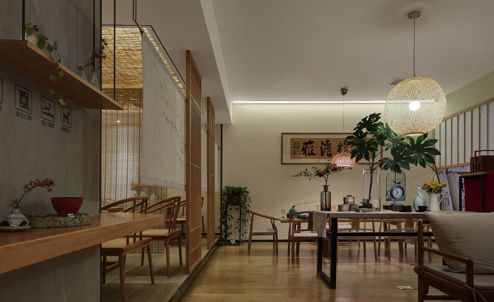 普陀區(qū)120平茶莊裝修設計-第7張圖片-上海古都建筑設計集團