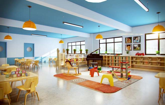 空曠明亮幼兒園裝修設(shè)計(jì)-第3張圖片-上海古都建筑設(shè)計(jì)集團(tuán) 空曠明亮幼兒園裝修設(shè)計(jì)-第3張圖片-上海古都建筑設(shè)計(jì)集團(tuán)