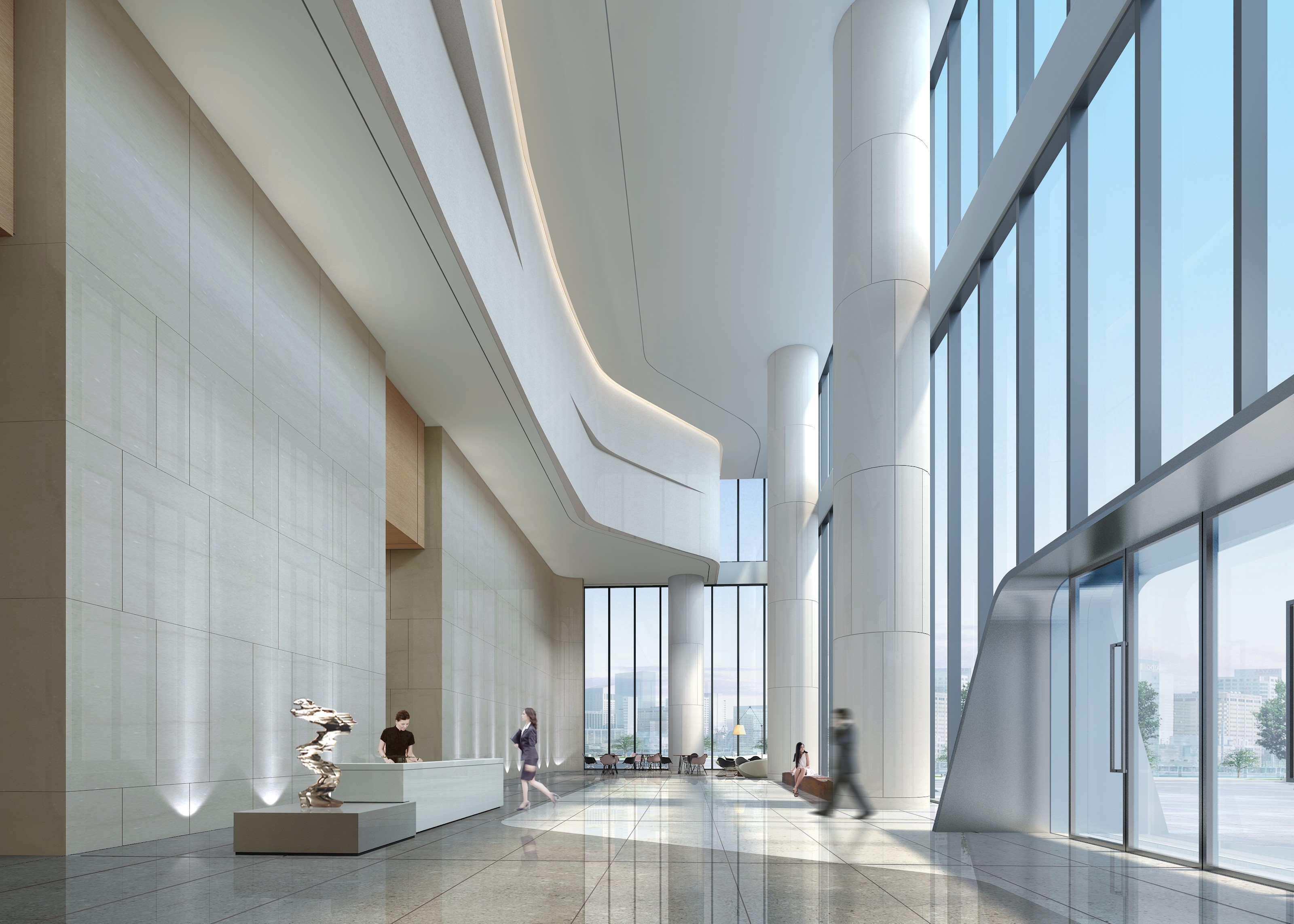 嘉定區(qū)辦公樓大廳裝修設(shè)計-第4張圖片-上海古都建筑設(shè)計集團(tuán) 嘉定區(qū)辦公樓大廳裝修設(shè)計-第4張圖片-上海古都建筑設(shè)計集團(tuán)