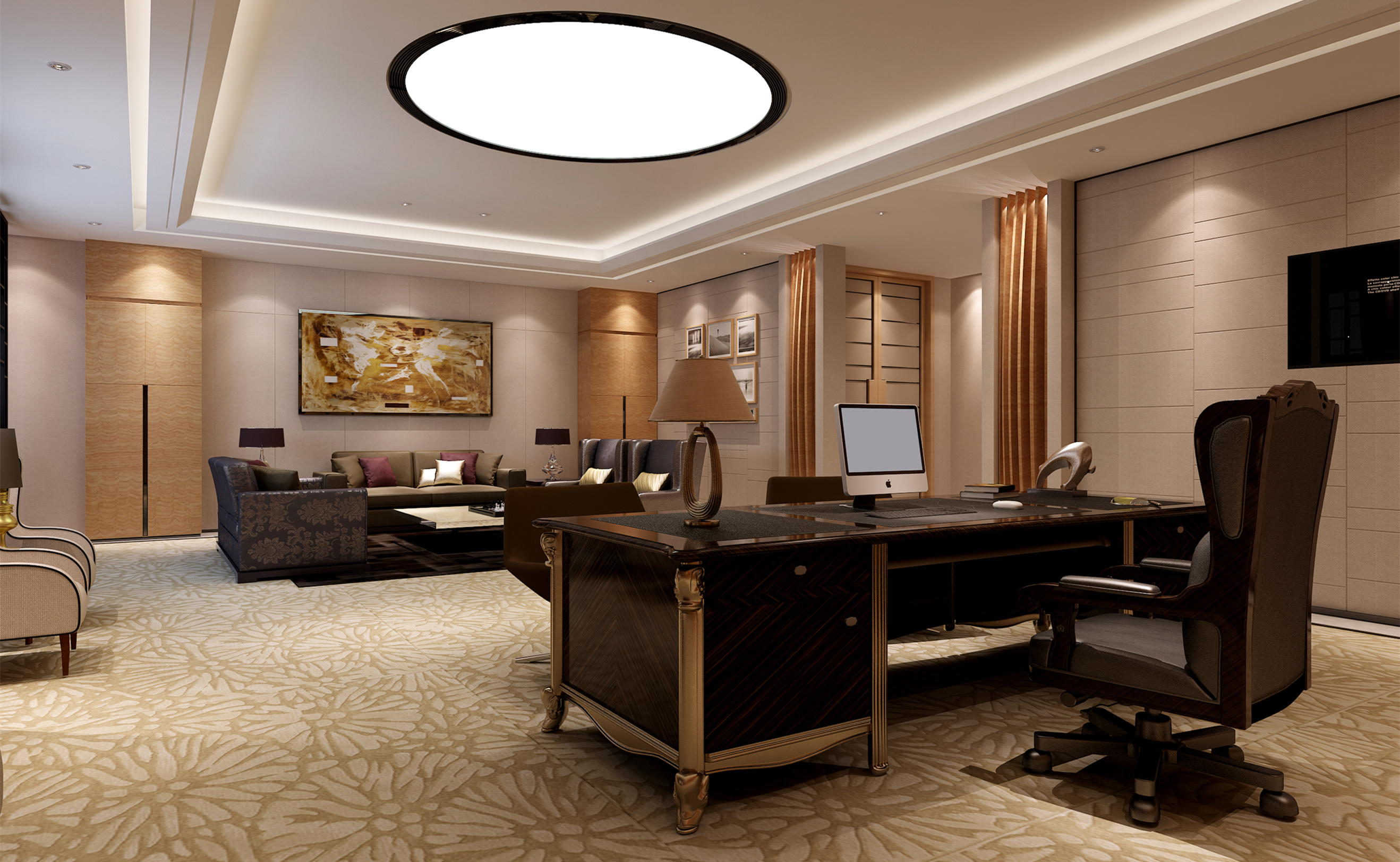 古典風(fēng)格辦公室裝修設(shè)計-第5張圖片-上海古都建筑設(shè)計集團