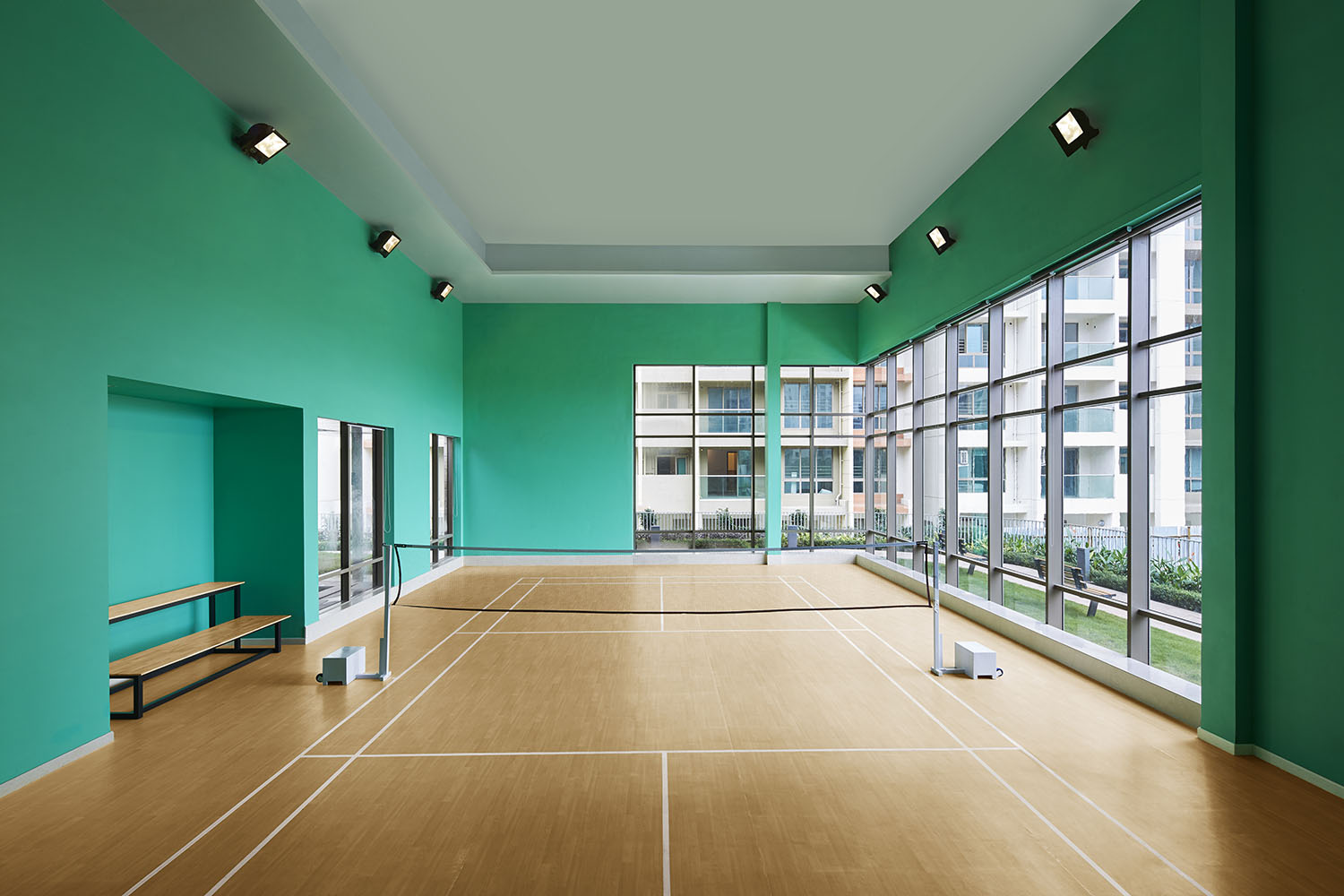 室內(nèi)小型簡約羽毛球館裝修設(shè)計(jì)-第1張圖片-上海古都建筑設(shè)計(jì)集團(tuán) 室內(nèi)小型簡約羽毛球館裝修設(shè)計(jì)-第1張圖片-上海古都建筑設(shè)計(jì)集團(tuán)