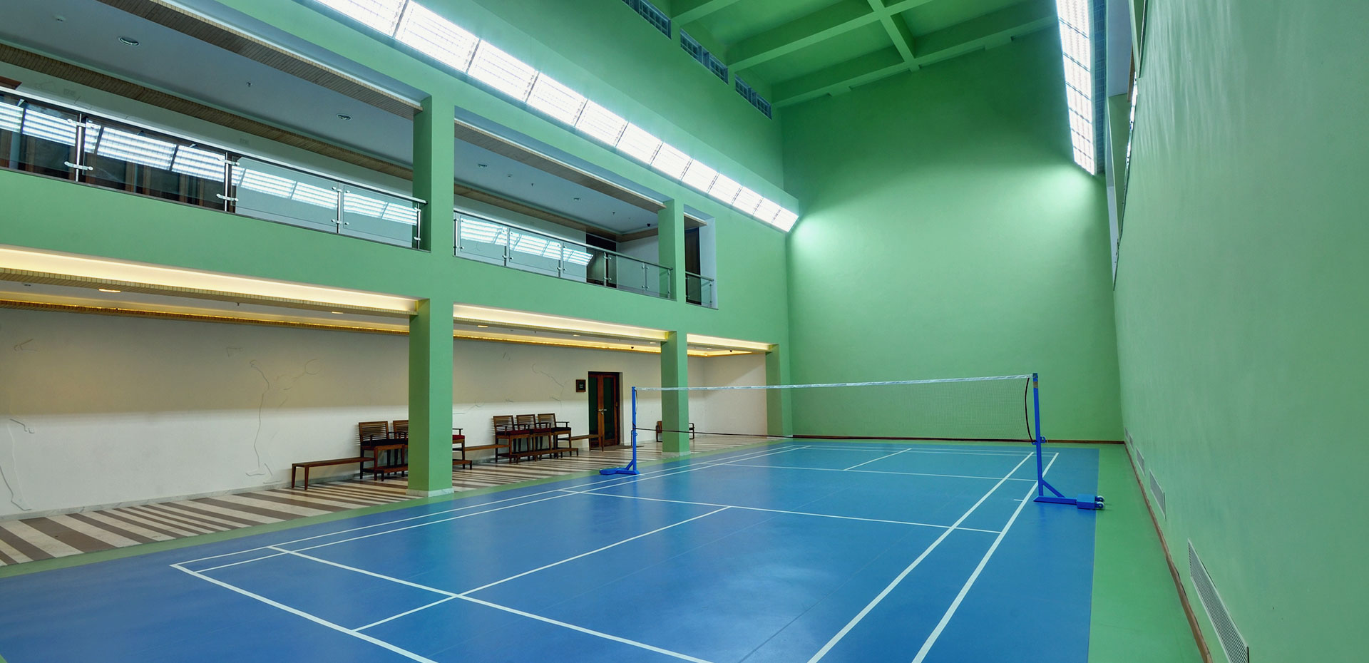 室內(nèi)小型簡約羽毛球館裝修設(shè)計(jì)-第2張圖片-上海古都建筑設(shè)計(jì)集團(tuán) 室內(nèi)小型簡約羽毛球館裝修設(shè)計(jì)-第2張圖片-上海古都建筑設(shè)計(jì)集團(tuán)