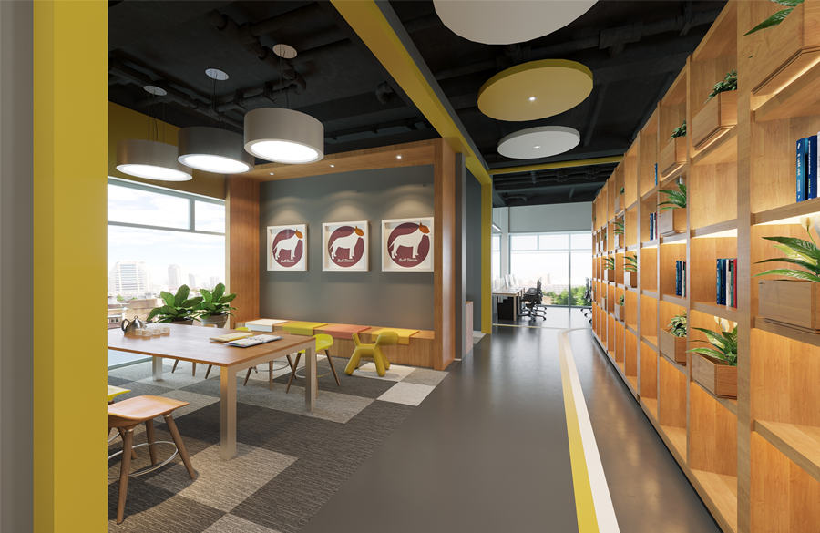 松江辦公室裝修800平國(guó)有公司辦公室-辦公室裝修設(shè)計(jì)效果圖-第4張圖片-上海古都建筑設(shè)計(jì)集團(tuán)