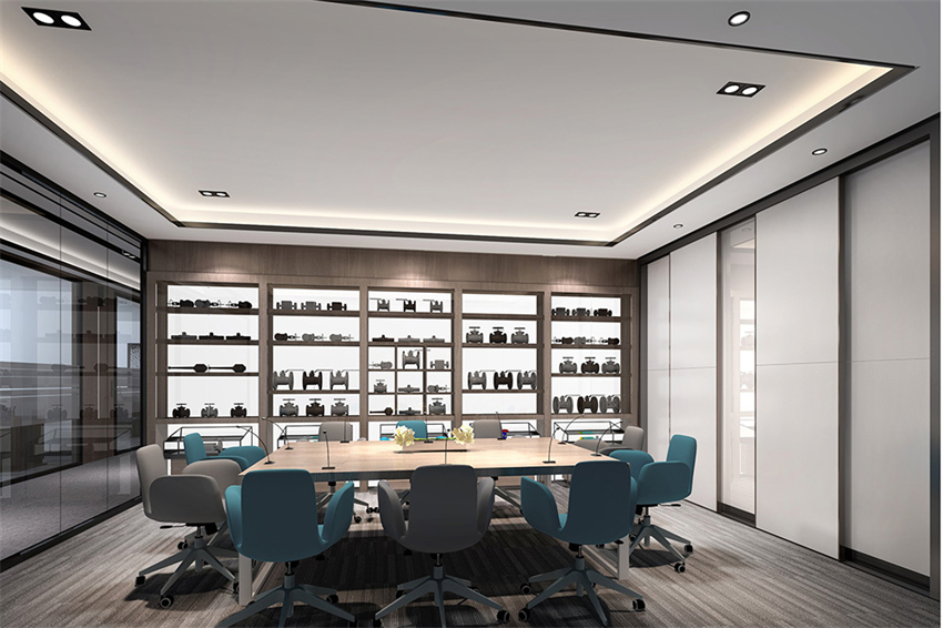 920平新中式風(fēng)格辦公室設(shè)計(jì)方案-辦公室裝修設(shè)計(jì)效果圖-第4張圖片-上海古都建筑設(shè)計(jì)集團(tuán)
