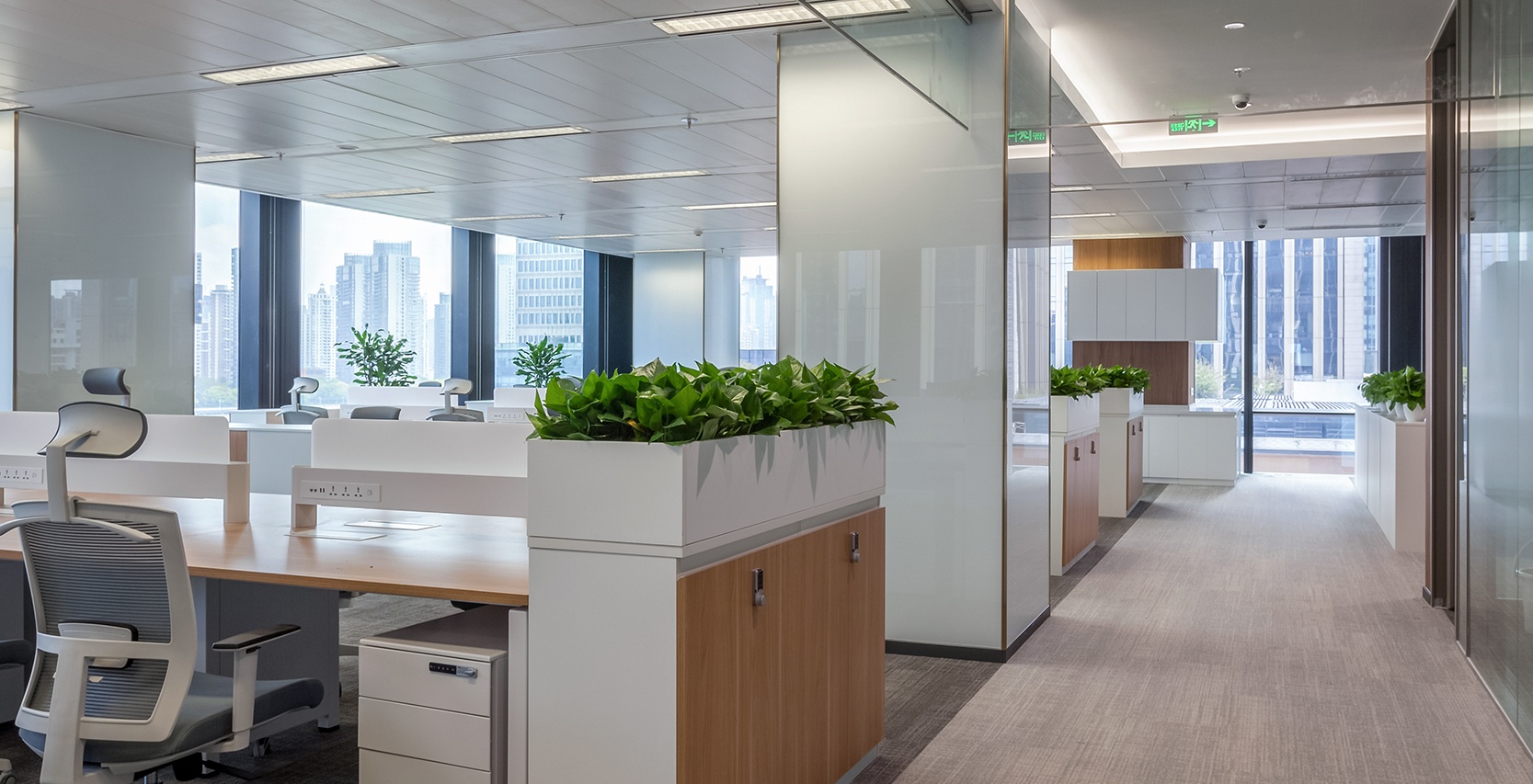2100平金融機(jī)構(gòu)辦公室設(shè)計布局方案-辦公室裝修設(shè)計效果圖-第5張圖片-上海古都建筑設(shè)計集團(tuán)